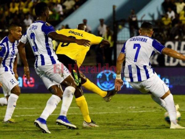 Honduras cayó 3 a 2 ante Jamaica el lunes en su debut en la Copa Oro. Foto: AFP.