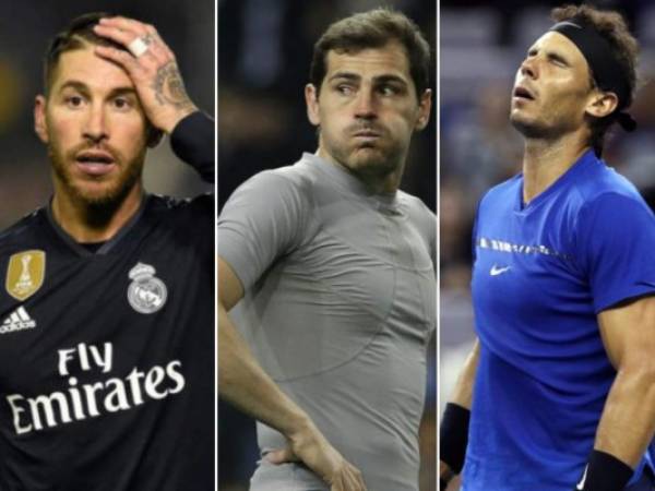 Sergio Ramos, Iker Casillas y Rafael Nadal aparecen en esta composición.