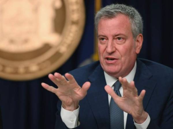 Bill de Blasio, alcalde de Nueva York. Foto AFP