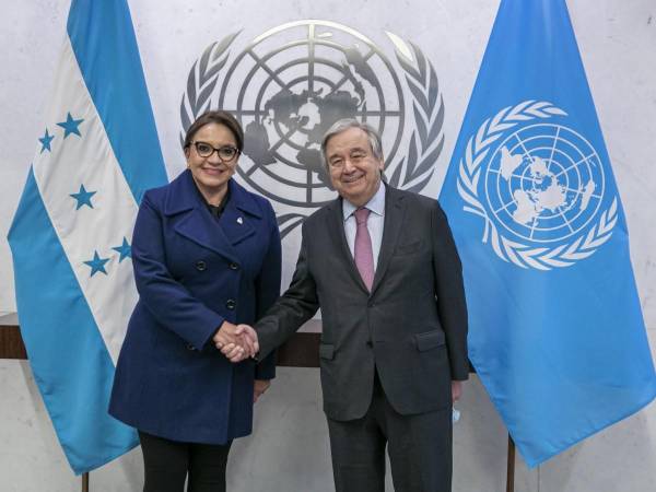 El secretario general de la ONU tuvo una reunión el miércoles con Xiomara Castro, la presidenta, y discutieron el establecimiento del mecanismo internacional.