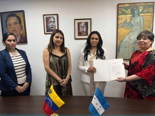 La embajadora Scarleth Romero entregó el documento en Caracas, Venezuela.