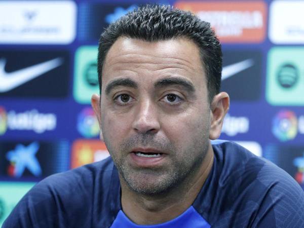 El técnico del Barcelona, Xavi Hernández.