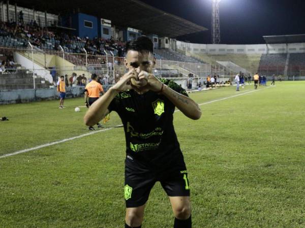 Federico Sellechia fue el autor del gol que le dio al Olancho FC su primer triunfo en este torneo.