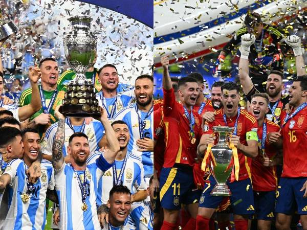 Conoce cómo quedó el ranking de las selecciones con más títulos en el mundo tras la conquista de Argentina en Copa América y España en la Eurocopa.