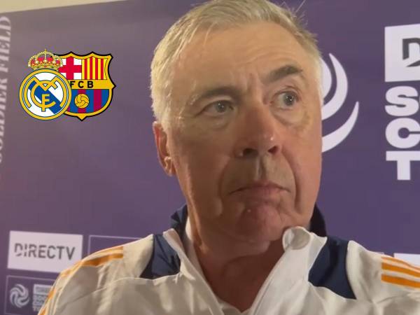 Carlo Ancelotti dio la cara tras la derrota del Real Madrid ante el Barcelona.