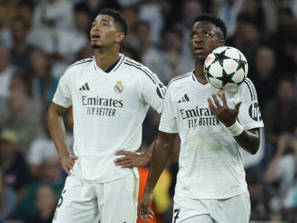 Vini y Jude en su ultimo partido ante Borussia Dortmund.