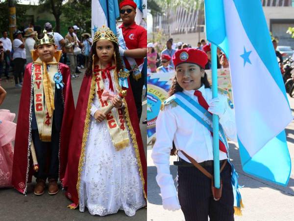 En una muestra de civismo y fervor patrio, los niños de varias escuelas de la capital desfilaron este domingo dejando espectaculares imágenes en su recorrido.