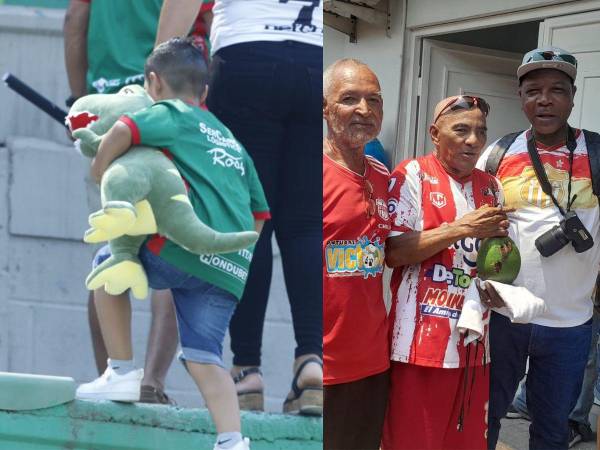 Un pequeño Marathón cargando su monstruo y unos aficionados disfrutando agua de coco previo al duelo de los cocoteros contra las Águilas son parte de las curiosidades captadas por la lente de EL HERALDO. A continuación más detalles captados.