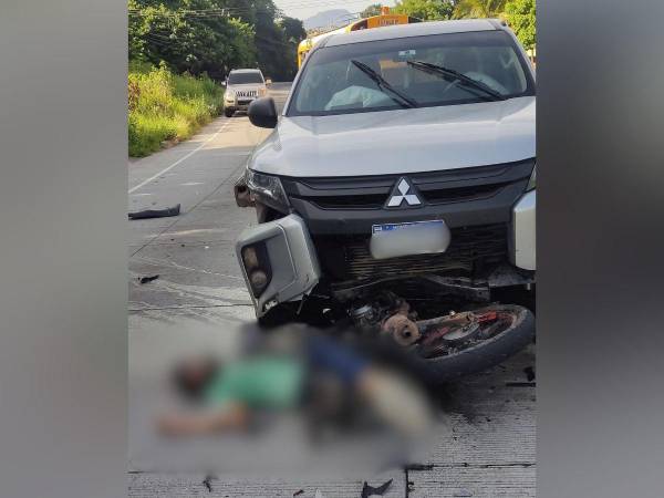 Joven pierde la vida en accidente a la altura de La Moramulca, Francisco Morazán.