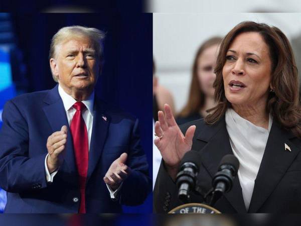 Candidatos a la presidencia de Estados Unidos, el expresidente Donald Trump y a la actual vicepresidenta Kamala Harris.