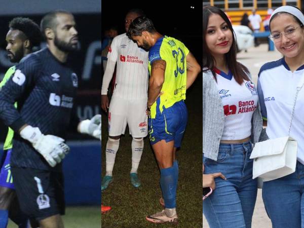 Olancho FC ante Olimpia se vieron las caras en el Juan Ramón Brevé de Juticalpa y el encuentro estuvo repleto de muchas acciones curiosas FOTOS: Marvin Salgado.