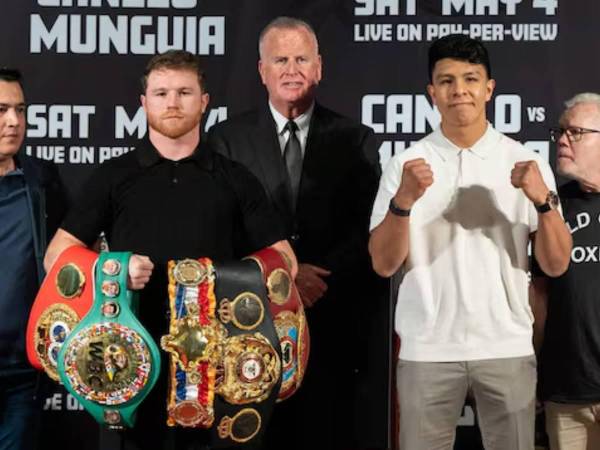 Canelo Álvarez tuvo un altercado con Óscar de la Hoya días previo a esta pelea.