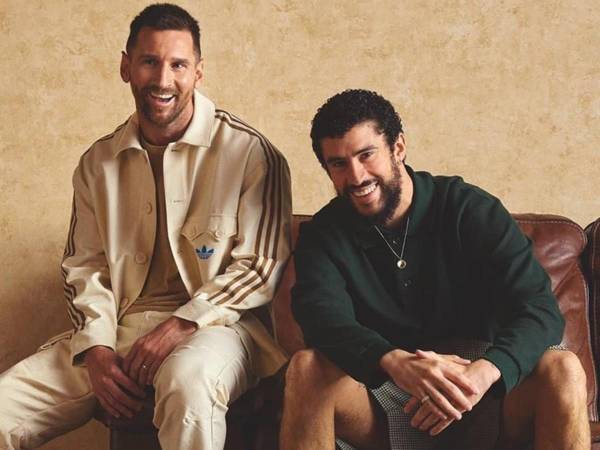 Las fotos de Messi con Bad Bunny le están dando la vuelta al mundo y todo se debe a una colaboración con Adidas.