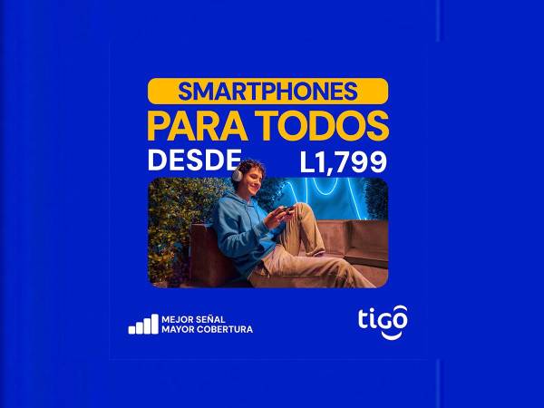 <i>Tigo lanza su campaña “Smartphones para Todos”, ofreciendo smartphones 4G LTE desde L 1,799 con la mejor señal y mayor cobertura en Honduras.</i>