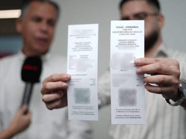 Imágenes de la boletería durante la presentación oficial.