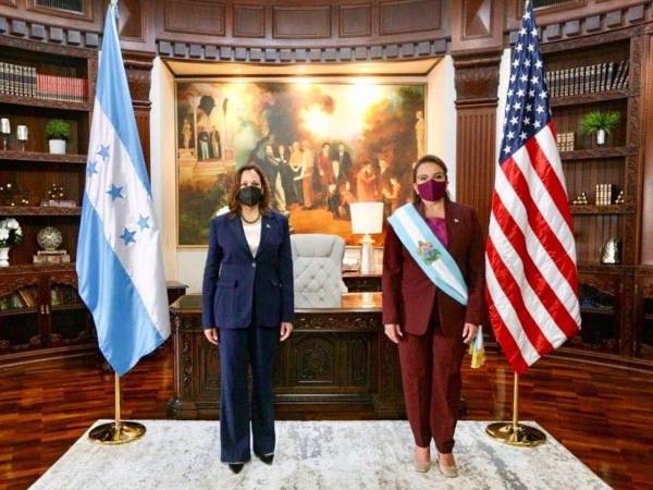 Kamala Harris visitó Honduras en 2022 durante la toma de posesión de la presidenta Xiomara Castro.