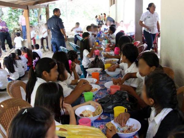 Los niños disfrutan cuando los alimentos incluyen otros productos, no solo arroz y frijoles.