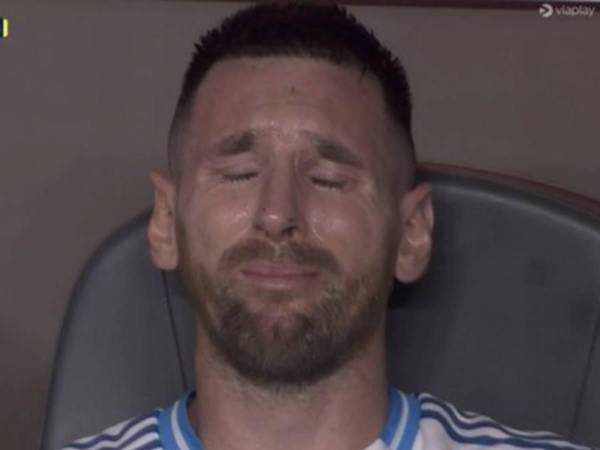 Messi llora tras salir lesionado en final de Copa América entre Argentina ante Colombia