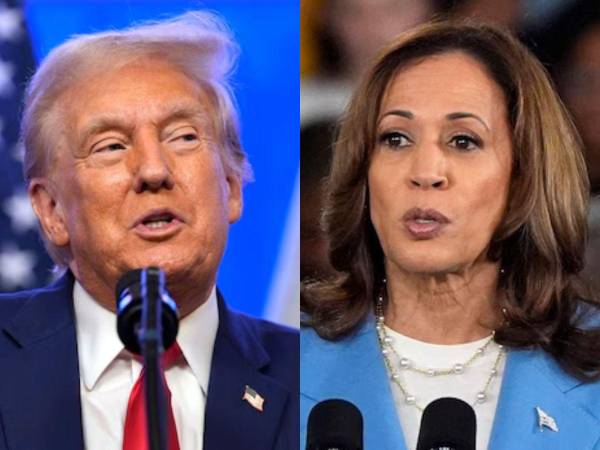 El expresidente Trump y Harris reflejan un empate en las encuestas.