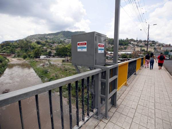 En el puente El Chile se ubica una estación de medición de caudal para monitorear el río Choluteca.