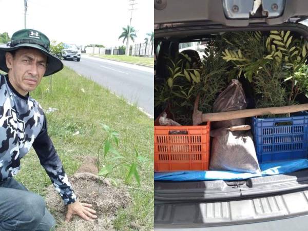 Con la intención de incrementar las áreas verdes en la capital, el hondureño Javier Rivera inició su propio proyecto de reforestación en las calles de la capital con la ayuda de otros ciudadanos. Aquí te contamos su historia.