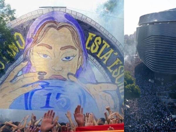 Marea blanca en Madrid: así fue el enorme recibimiento de los hinchas del Real Madrid a su equipo previo a enfrentar al Bayern Múnich.