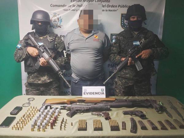 El detenido fue identificado con el alias “El Sicario”.