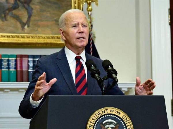 Presidente de los Estados Unidos, Joe Biden, en una reunión sobre los huracanes.