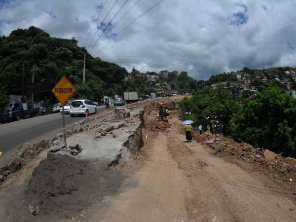 En la salida de la capital hacia el sector de Olancho se debe tener mucho cuidado.