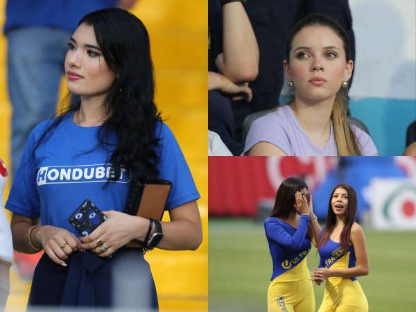 Un verdadero ramillete de guapas damas engalanaron la noche del clásico entre Olimpia y Motagua por el pase a la final del Torneo Clausura.