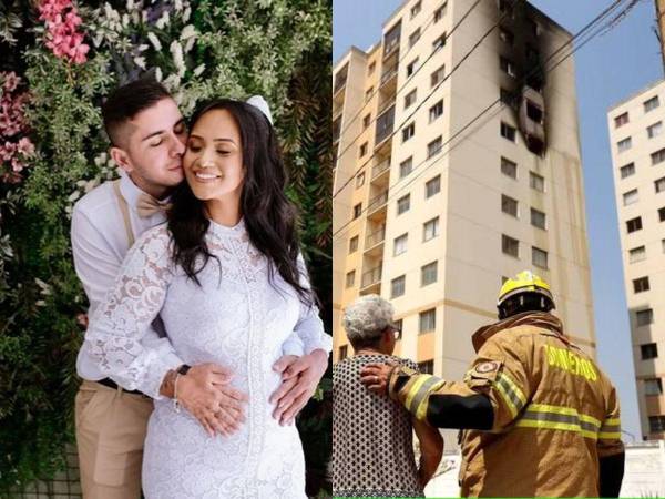 Una pareja y su bebé recién nacido fallecieron al saltar desde el séptimo piso de un edificio en llamas en un desesperado intento por salvar sus vidas.