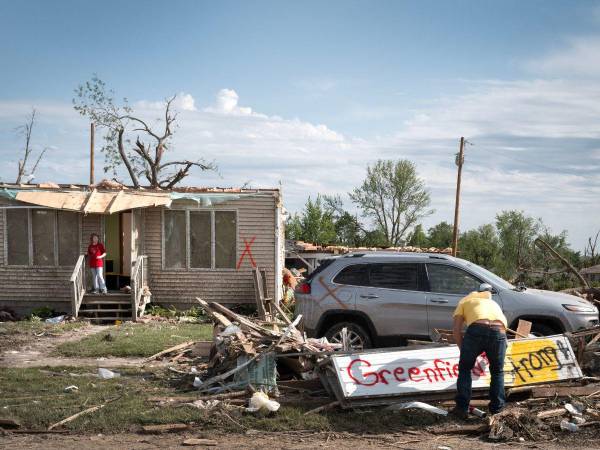 Según la CNN, en las últimas semanas el número de tornados en <b>Estados Unidos</b> ha sido muy superior al normal, con 800 registrados.