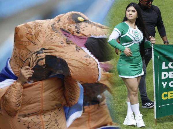 Derroche de bellezas en el Olímpico, la mascota del Marathón al descubierto, el polémico penal en favor del verde y la bronca del equipo sampedrano ante Victoria. FOTOS: Neptalí Romero.