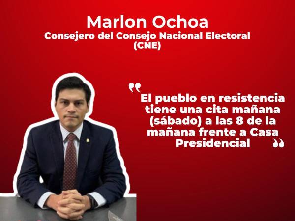 Tras quedar fuera de la presidencia del Consejo Nacional Electoral (CNE) en el primer y segundo año de los periodos electorales futuros, Marlon Ochoa arremetió contra el acuerdo entre el Partido Nacional y el Partido Liberal para definir la rotación en la dirección del órgano electoral.