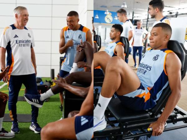 ¡Kylian Mbappé realizó su primer entrenamiento con Real Madrid! Ancelotti recupera todas sus armas y se preparan para enfrentarse al Atalanta en la final de Supercopa de Europa.