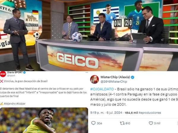 Periodistas locales y prensa internacional deja fuertes críticas a Brasil tras eliminado por Uruguay en la Copa América. Estas son algunas reacciones.