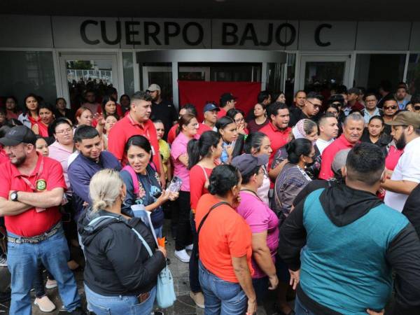 Un grupo de empleados del Instituto de la Propiedad (IP) y simpatizantes del Partido Libertad y Refundación (Libre), se tomaron las instalaciones del Centro Cívico Gubernamental (CCG), exigiendo respeto hacia sus bases y sus diferentes pensamientos, tras la orden de intervención del IP por la comisión de supuestos actos de corrupción. Aquí los detalles.