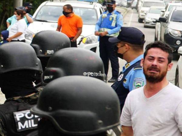 Roger Enrique Lanza llegó llorando a la escena del crimen.