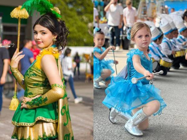 Con hermosos trajes y mucha destreza, las palillonas de distintos colegios y escuelas engalanaron los desfiles patrios en la zona occidental de Honduras. A continuación algunas de las bellas palillonas que destacaron en las redes sociales.