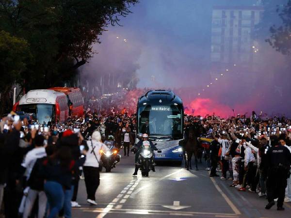 Estas son las imágenes que ha dejado la previa entre Real Madrid y Barcelona