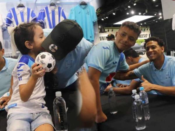 La Selección de Honduras compartió con los aficionados que llegaron a Cascadas Mall en Tegucigalpa.