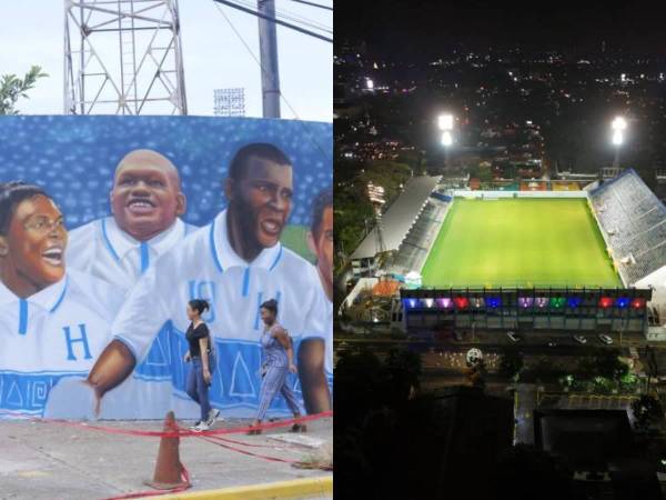 Las personalidades que engalanaron, el hermoso mural dedicado a exjugadores de la Selección de Honduras, el nuevo engramillado y los chicos que figuraron en el corte de listón para el regreso del Estadio Morazán