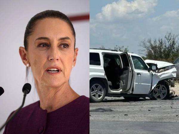 Tras el incidente automovilístico, la presidenta electa de México se bajó para conocer el estado de salud de la víctima.