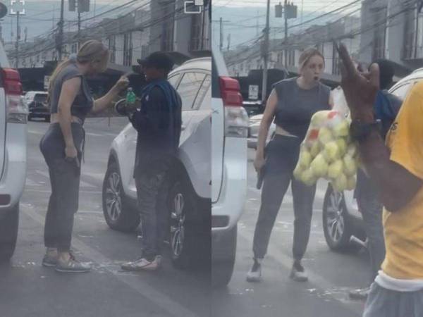 Hace una semana una mujer amenazó con una arma de fuego a un limpia parabrisas en el bulevar Morazán de la capital; el hecho quedó registrado en video.