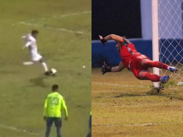 Harold Fonseca se agiganta: así atajó el polémico penal en favor de Olimpia ante Olancho