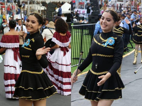 Lauren Mejía, una hermosa palillona capitalina, se robó las miradas con su hermosa sonrisa al desfilar hacia el Estadio Nacional José de la Paz Herrera en Tegucigalpa. Le mostramos las imágenes.