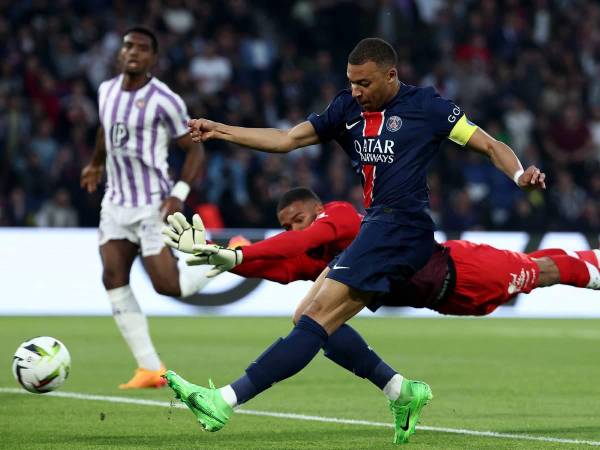 Mbappé abrió el marcador en su último partido con el PSG en el Parque de los Príncipes.