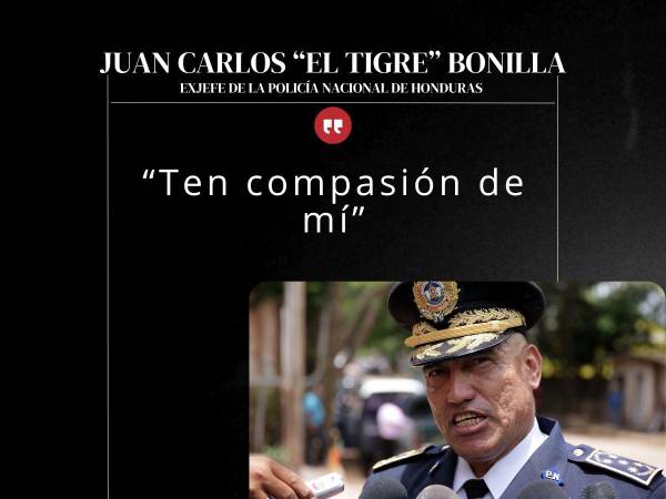 El exjefe policial, Juan Carlos “El Tigre” Bonilla, intentó conmover al juez Kevin Castel durante su sentencia, pero aun así fue condenado a 19 años de cárcel en Estados Unidos, por un primer cargo de conspirar para importar cocaína a los Estados Unidos; el segundo cargo de usar y transportar ametralladoras y dispositivos destructivos, poseer ametralladoras y dispositivos destructivos para fomentar y como tercer cargo por conspiración de importación de cocaína, conspirar para usar, transportar ametralladoras y dispositivos destructivos.