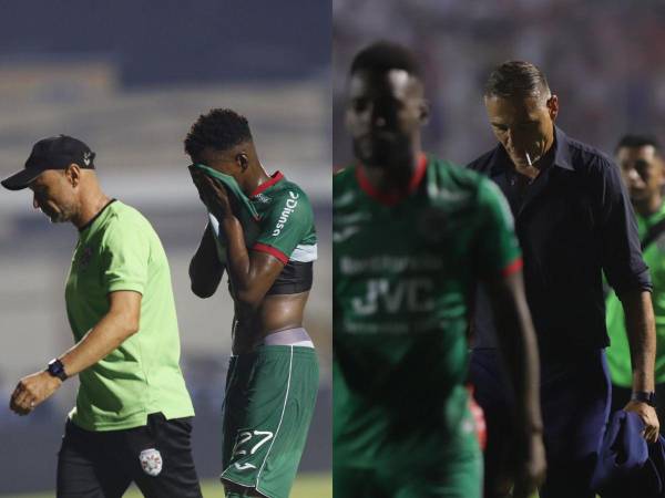 Con rostros cabizbajos y una inocultable frustración, jugadores del Marathón abandonaron la cancha del Chelato Uclés tras caer ante Olimpia en la final de ida.