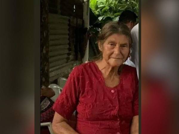 Foto en vida de Ermelinda Perdomo (70), quien salió a buscar leña, sin embargo, fue asesinada a machetazos por razones desconocidas.